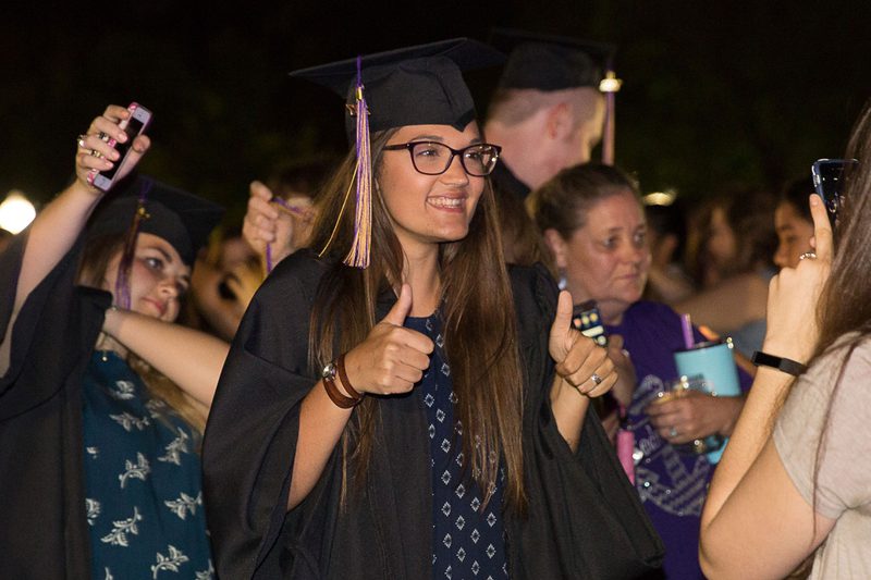 Photo of students at the robing ceremony