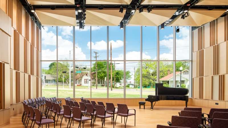 Zaida Louther plays the piano in Baugh Performance Hall. Zaida Louther plays the piano in Baugh Performance Hall.