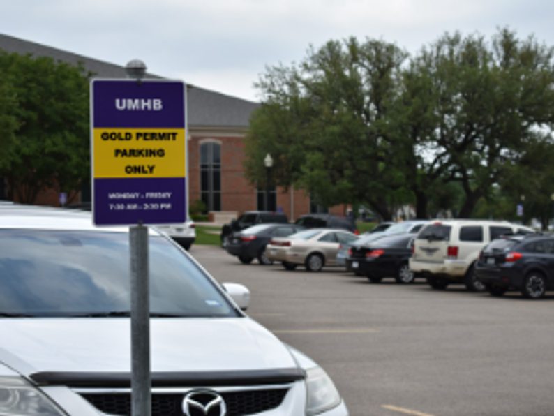 Cars parked in a UMHB parking lot Cars parked in a UMHB parking lot