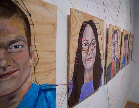 Image for Senior Art Students Exhibit Blended Backgrounds