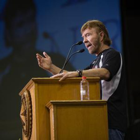Image for Chuck Norris Delivers 2016 McLane Lecture