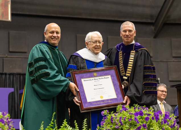 Photo for  Presents Honorary Doctorate at Spring Commencement