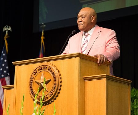 Image for George Foreman Delivers 2017 McLane Lecture