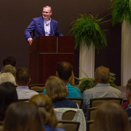 Image for Heath Peloquin Shares Thanks With University Assembly