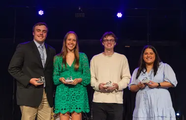 Photo for Christian Leadership Award Presented to Four UMHB Students Yesterday