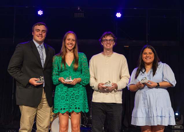 Photo for Christian Leadership Award Presented to Four UMHB Students Yesterday