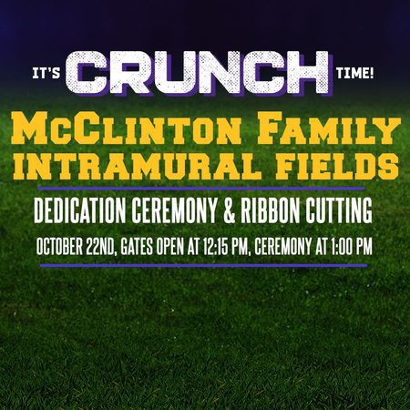 Image for McClinton Family Intramural Fields Dedication Set for Friday, Oct. 22, 2021