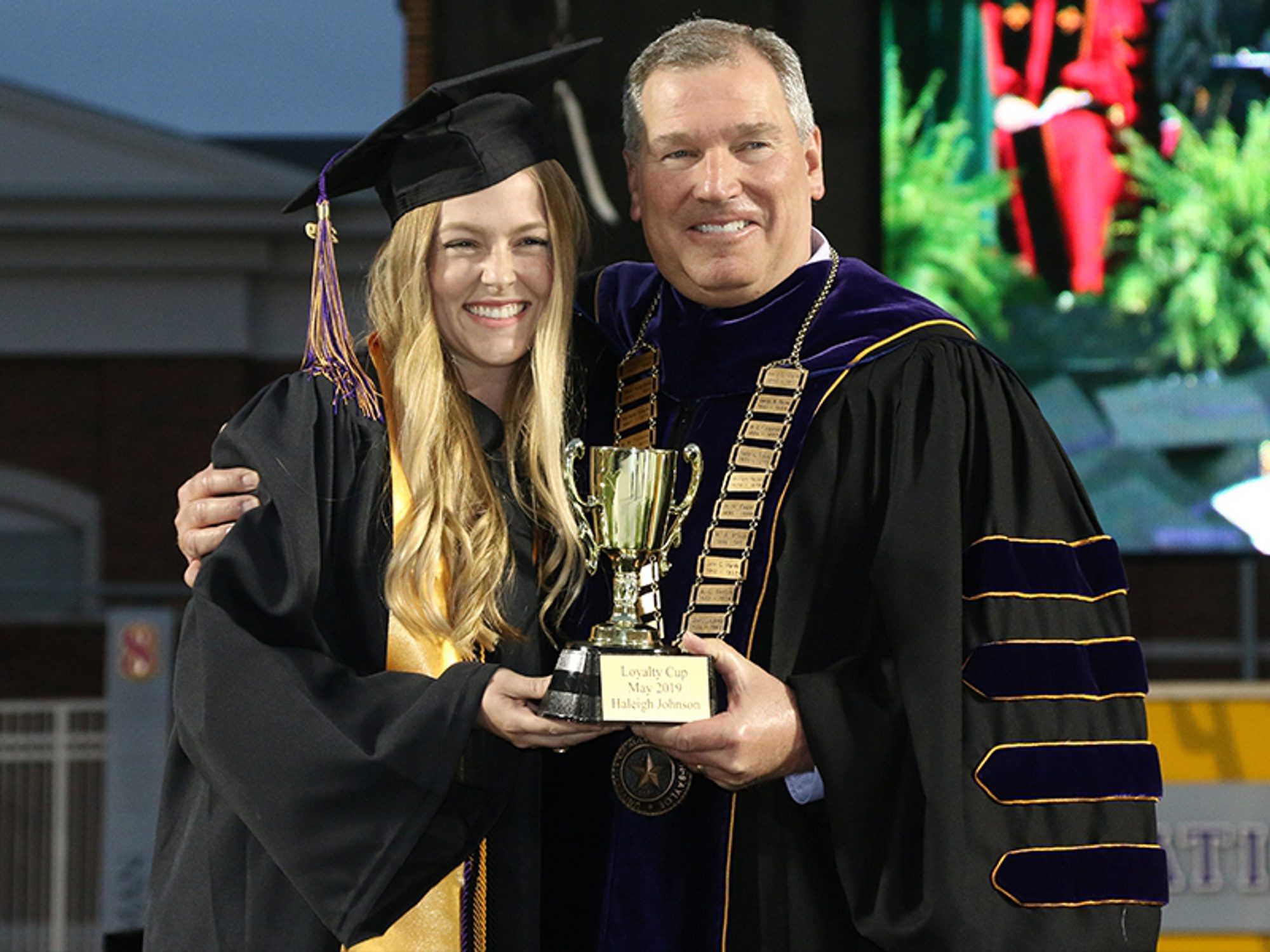 Haleigh Grace Johnson recognized with Loyalty Cup. Haleigh Grace Johnson recognized with Loyalty Cup.