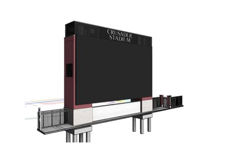 Image for McLane family makes major gift for new video board at Crusader Stadium