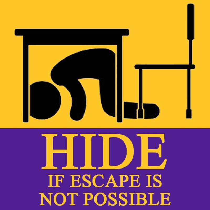 Hide if escape is not possible.