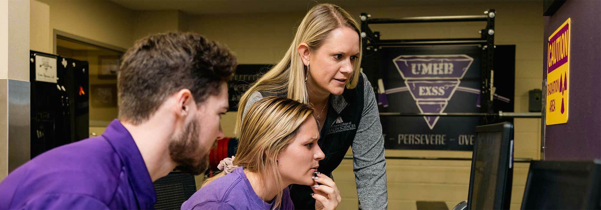 Public health degree professor teaching public health major students at UMHB.