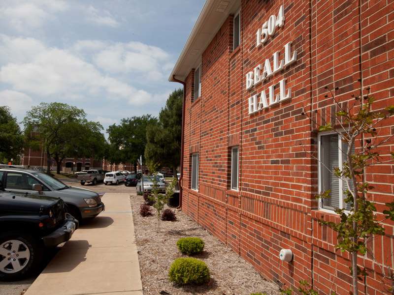 Exterior shot of Beall Hall