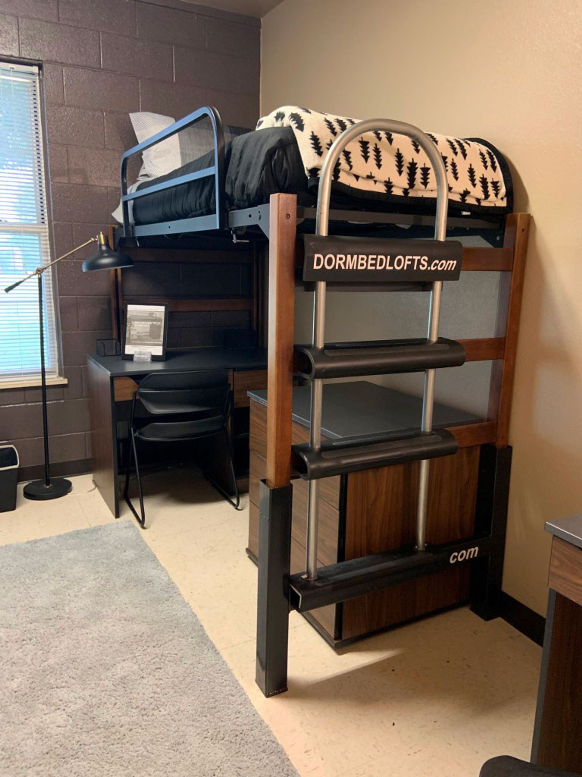 Students can lease bed lofts to increase room space by up to 40%.