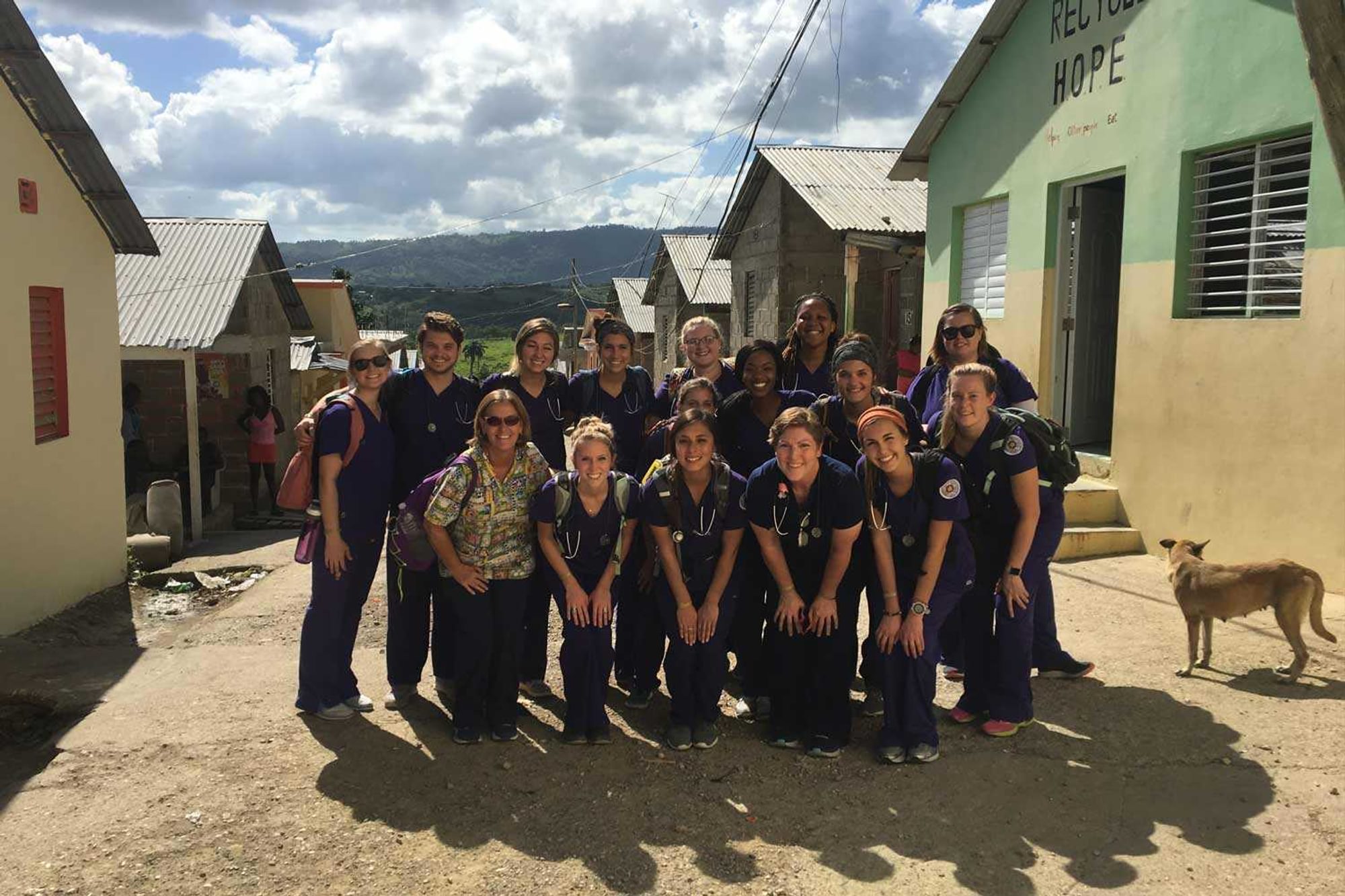 Nursing students in the Dominican Republic