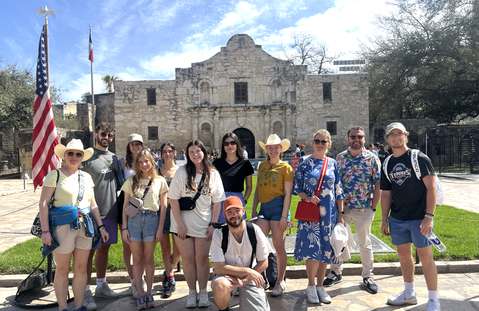 Photo for German Exchange Students Travel to UMHB in Partnered Program to Experience and Live the Western College Life