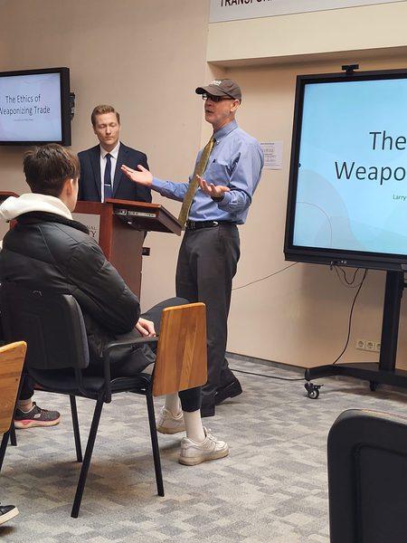 Image for Senior Presents Research to Students in Lithuania